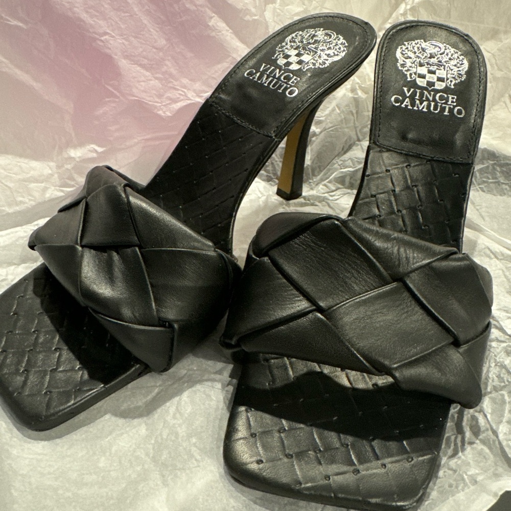 New Vince Camuto Brelanie Woven Strap Heel Size 7